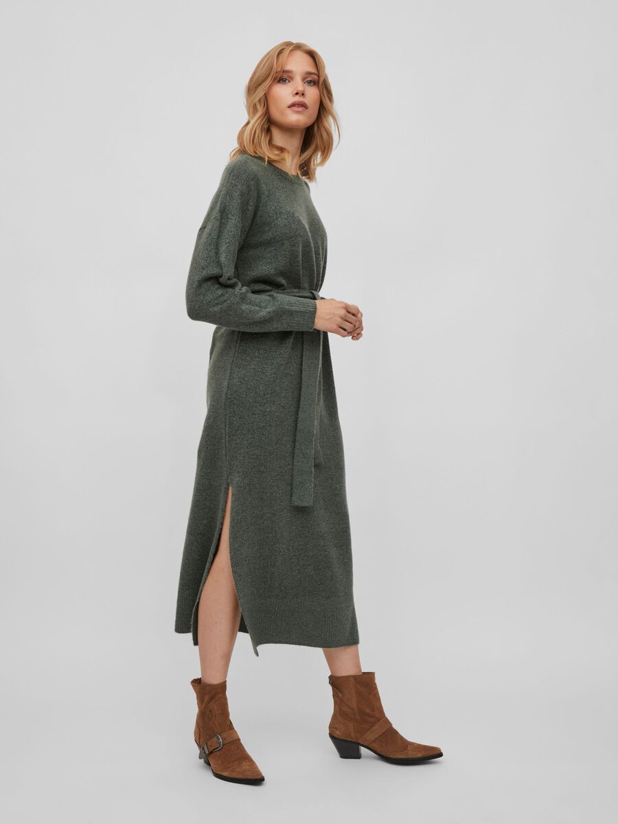 Cilia Long Knit Dress (Laurel Wreath) | Love Cherish | Dress