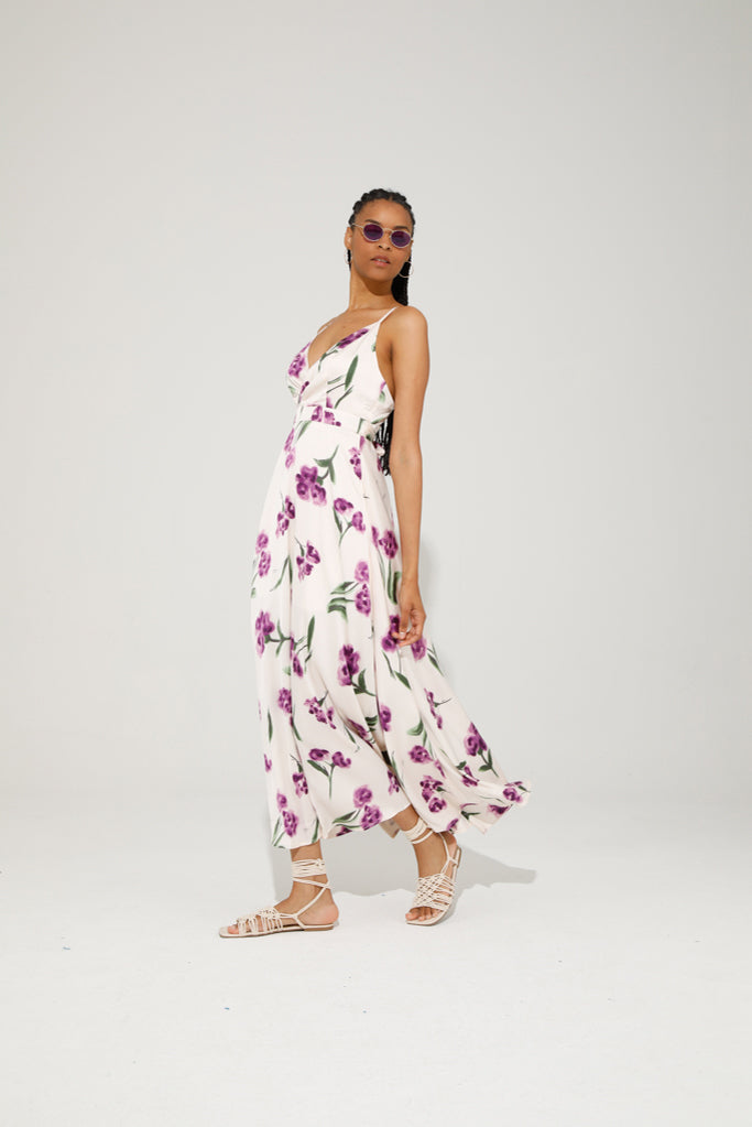 JAZZ MAXI DRESS (PURPLE FLOWER)