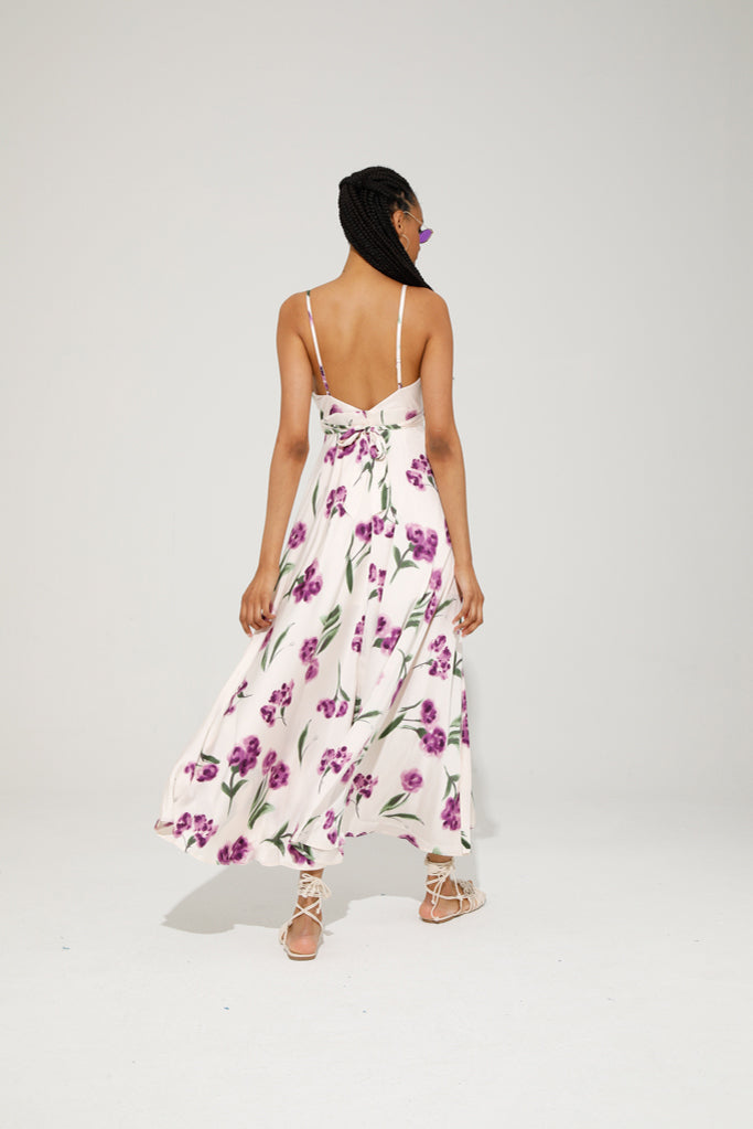 JAZZ MAXI DRESS (PURPLE FLOWER)