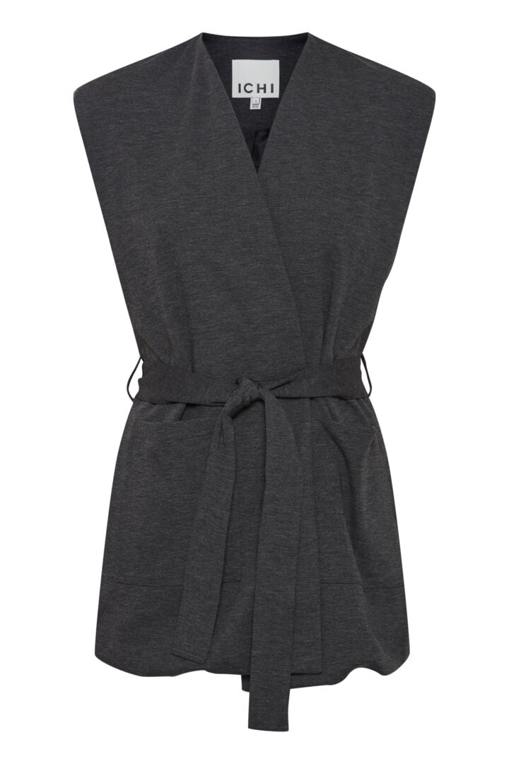 MAIA WAISTCOAT (DARK GREY MELANGE)