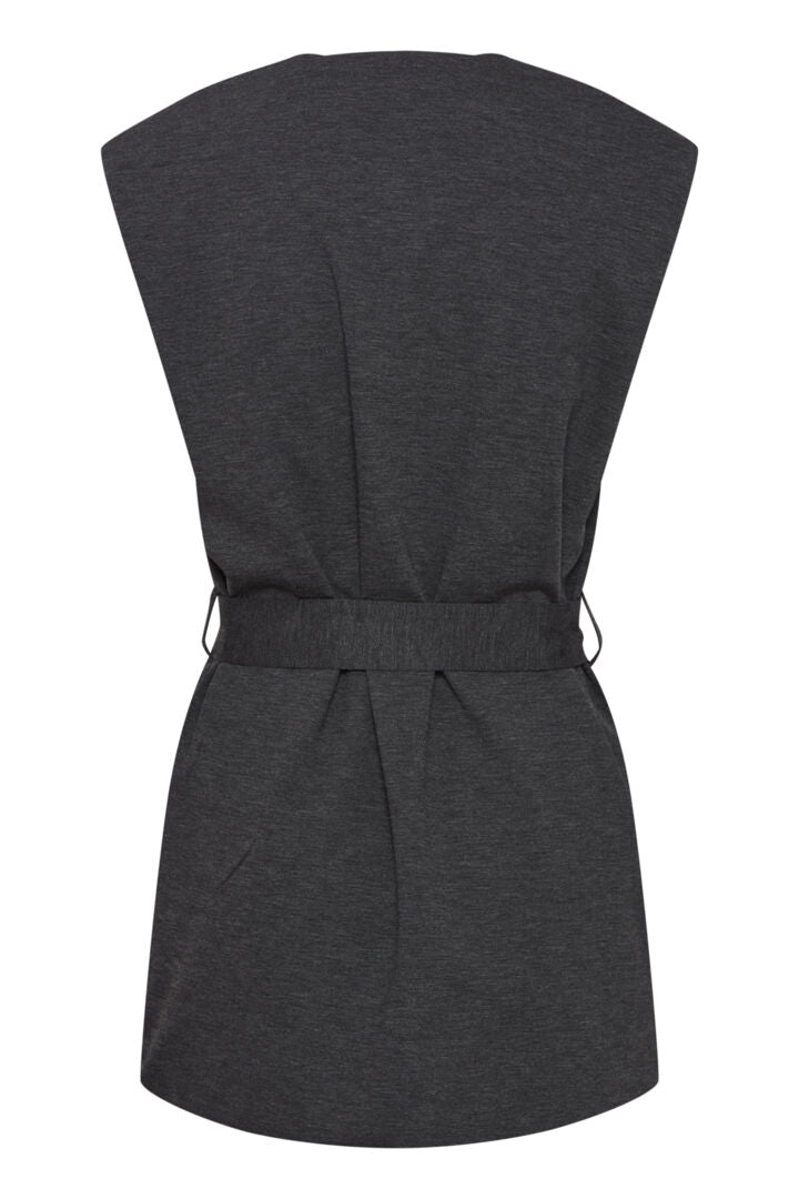 MAIA WAISTCOAT (DARK GREY MELANGE)