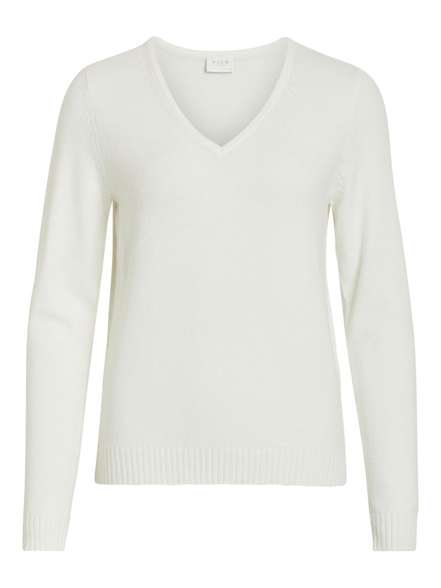 MIELA V-NECK JUMPER (WHITE)