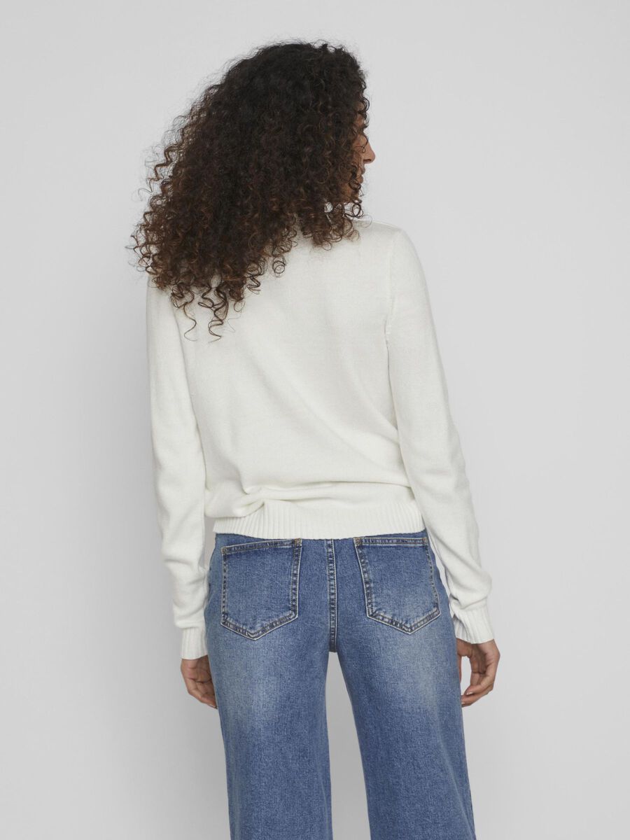 MIELA V-NECK JUMPER (WHITE)