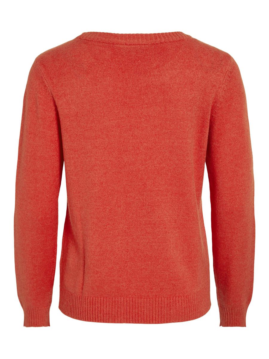 Floria Knitted Jumper (Aurora Red/Dark Melan)