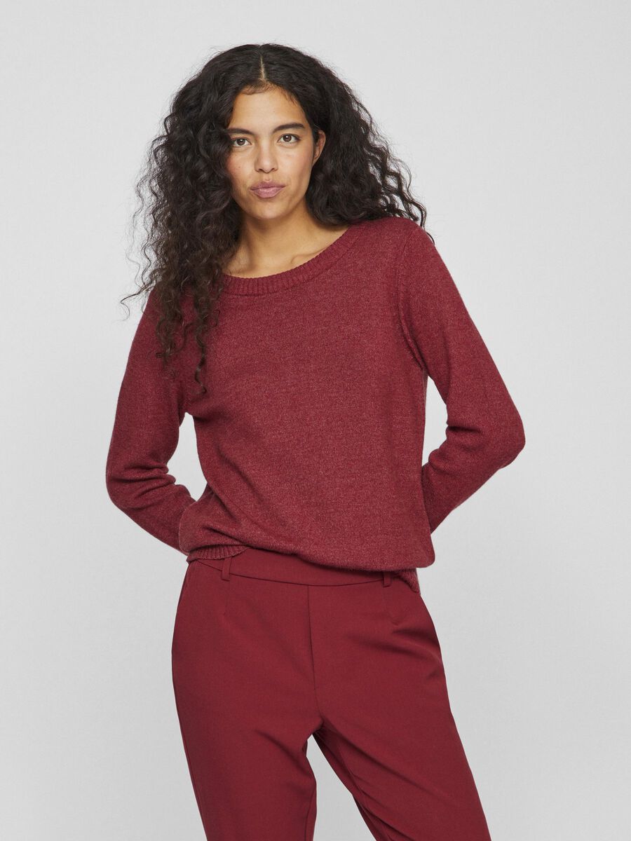 Floria Knitted Jumper (Cabernet)