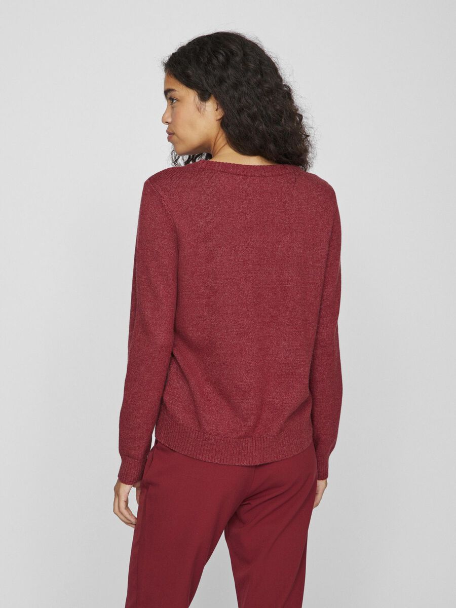 Floria Knitted Jumper (Cabernet)