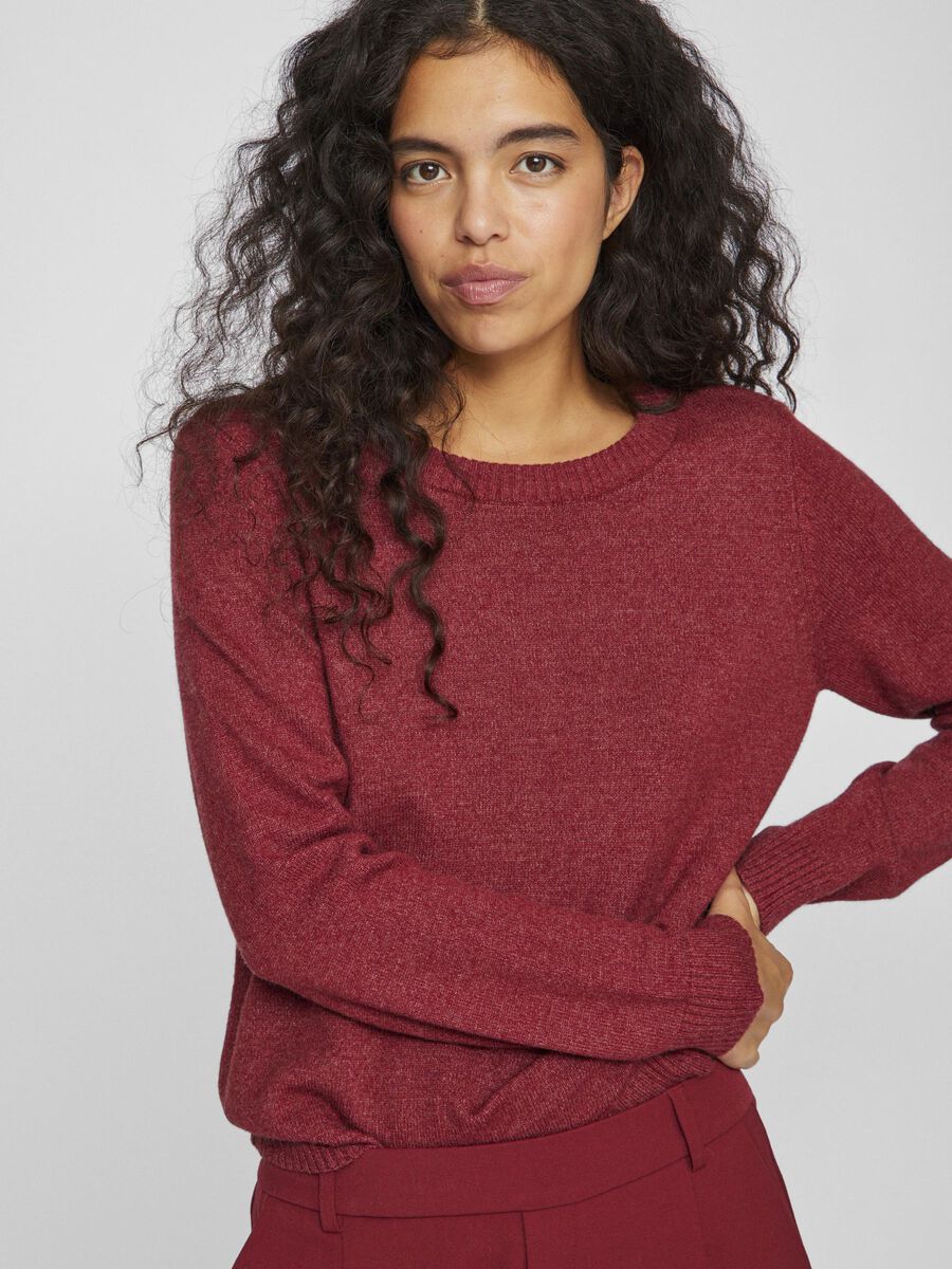 Floria Knitted Jumper (Cabernet)