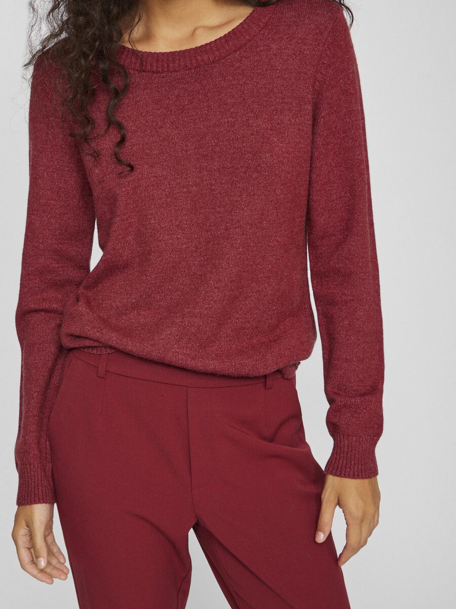 Floria Knitted Jumper (Cabernet)