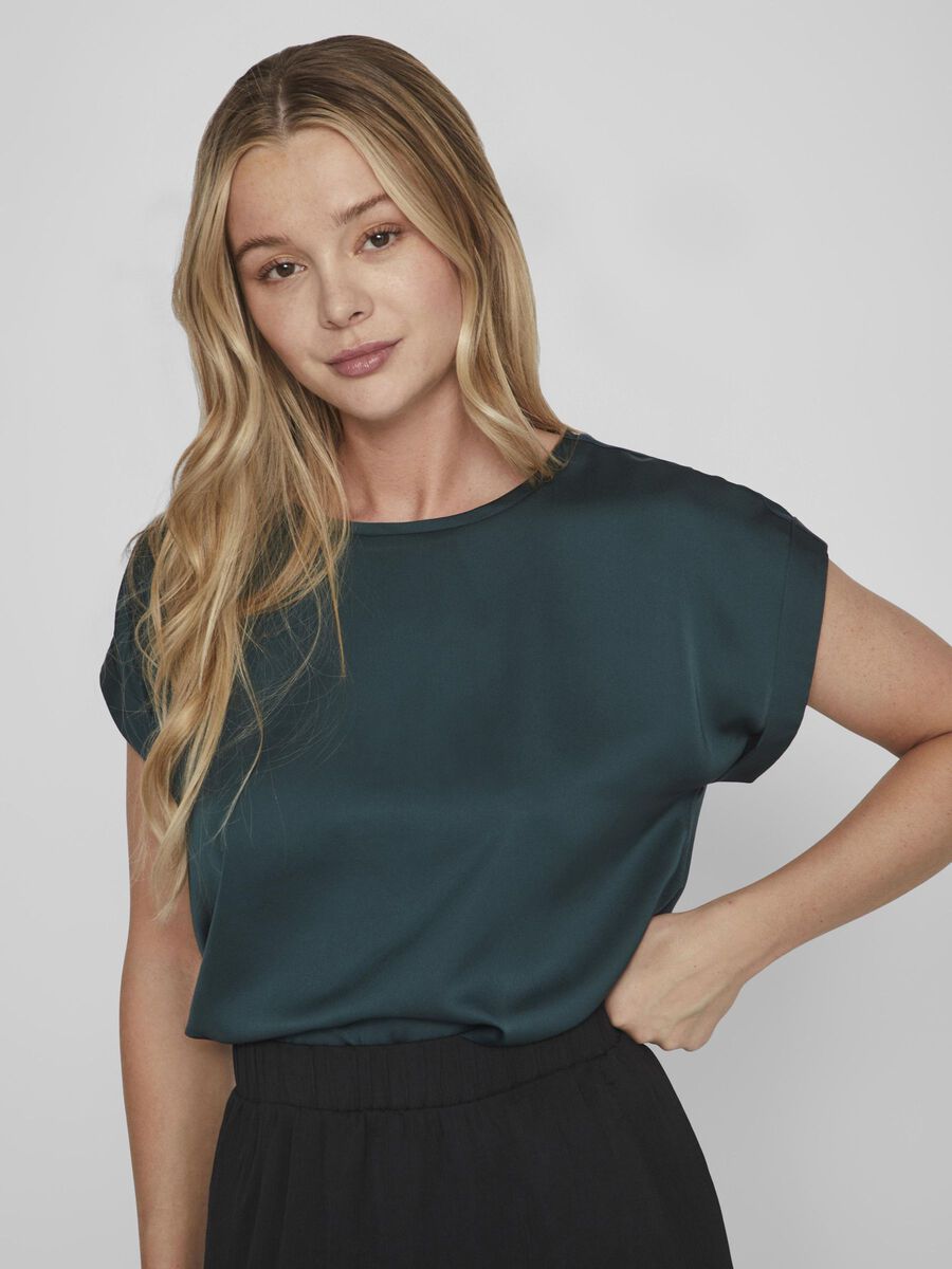 Elle Satin Top (Ponderosa Pine)