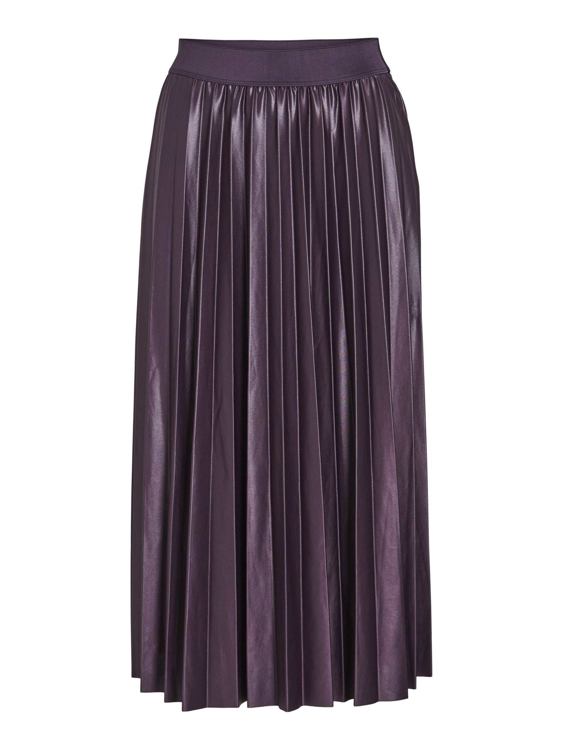 Andrea Pleated Skirt (Plum Perfect)