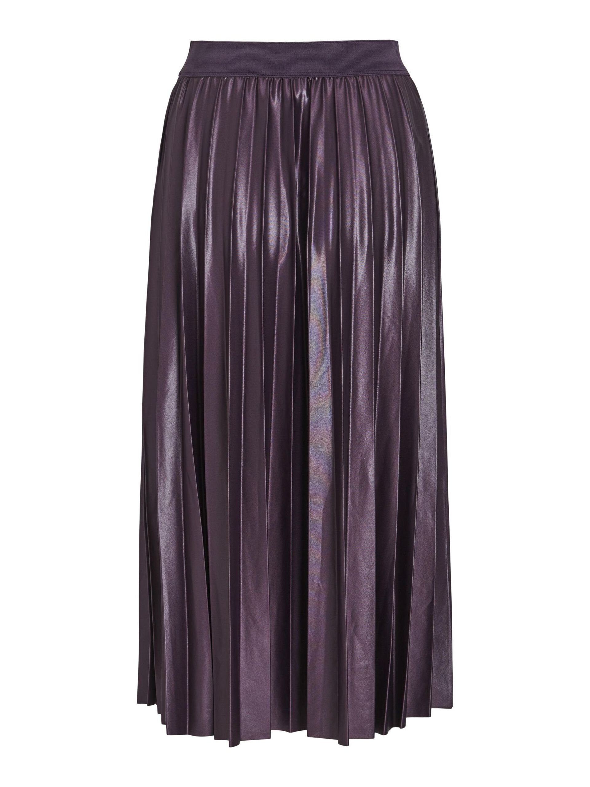 Andrea Pleated Skirt (Plum Perfect)