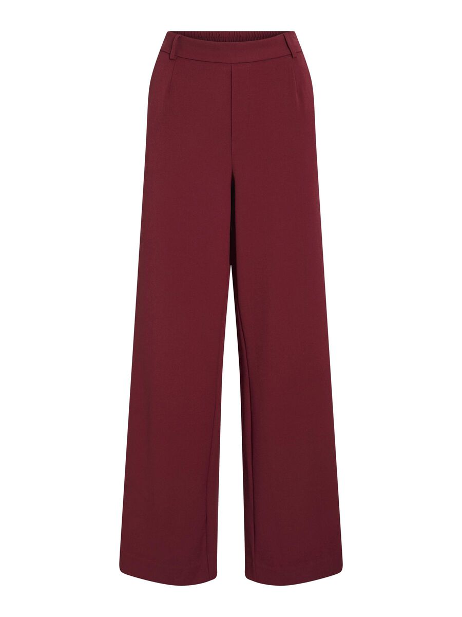 Vera Wide Leg Pants (Cabernet)