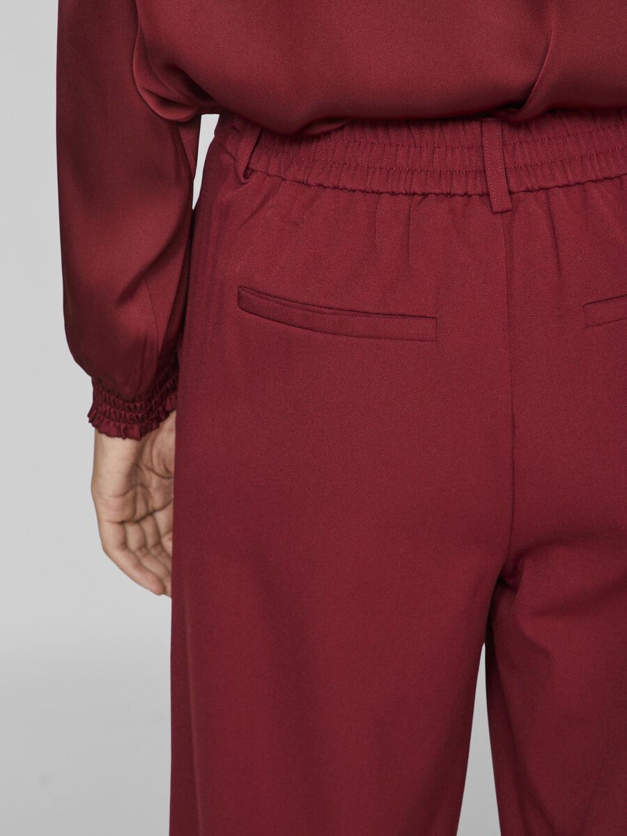 Vera Wide Leg Pants (Cabernet)