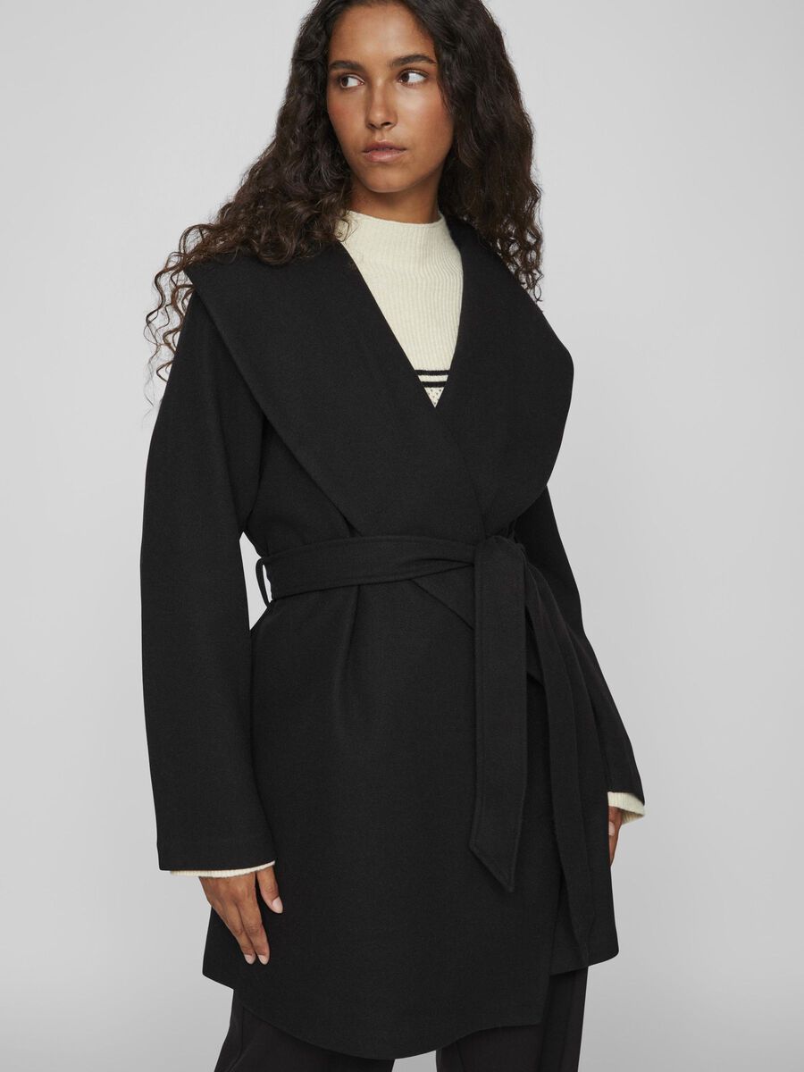 POKO COLLAR COAT (BLACK)