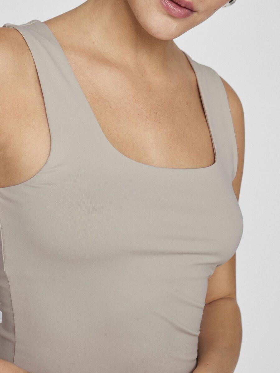 Kennza O-Neck Tank Top (Silver Grey)