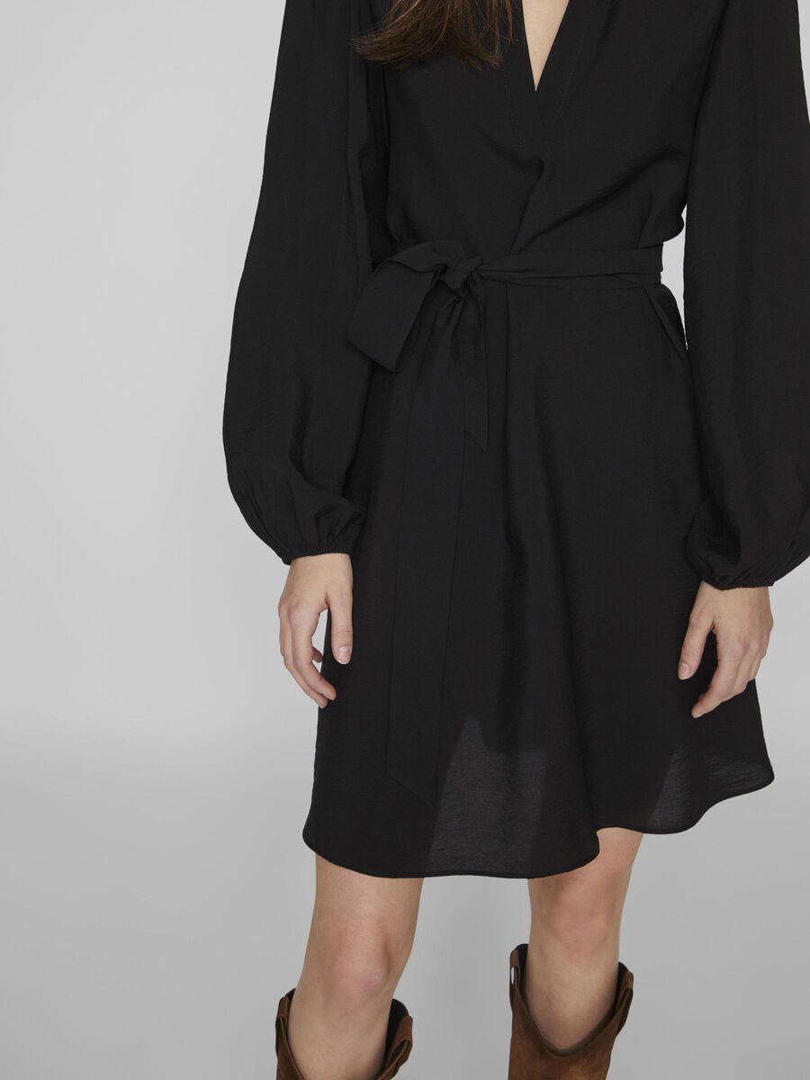 VANDY L/S SHORT DRESS (BLACK BEAUTY)