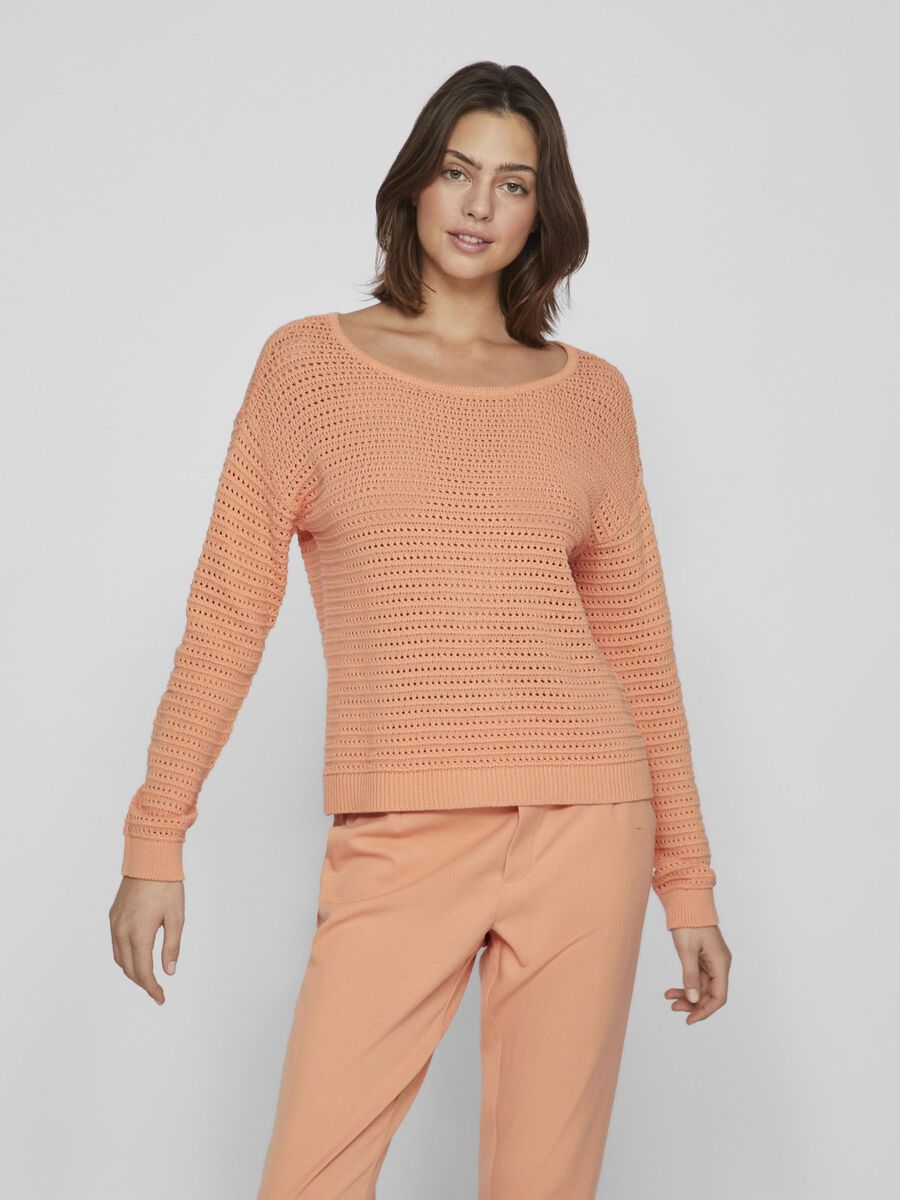 Bella Boatneck Jumper (Shell Coral)