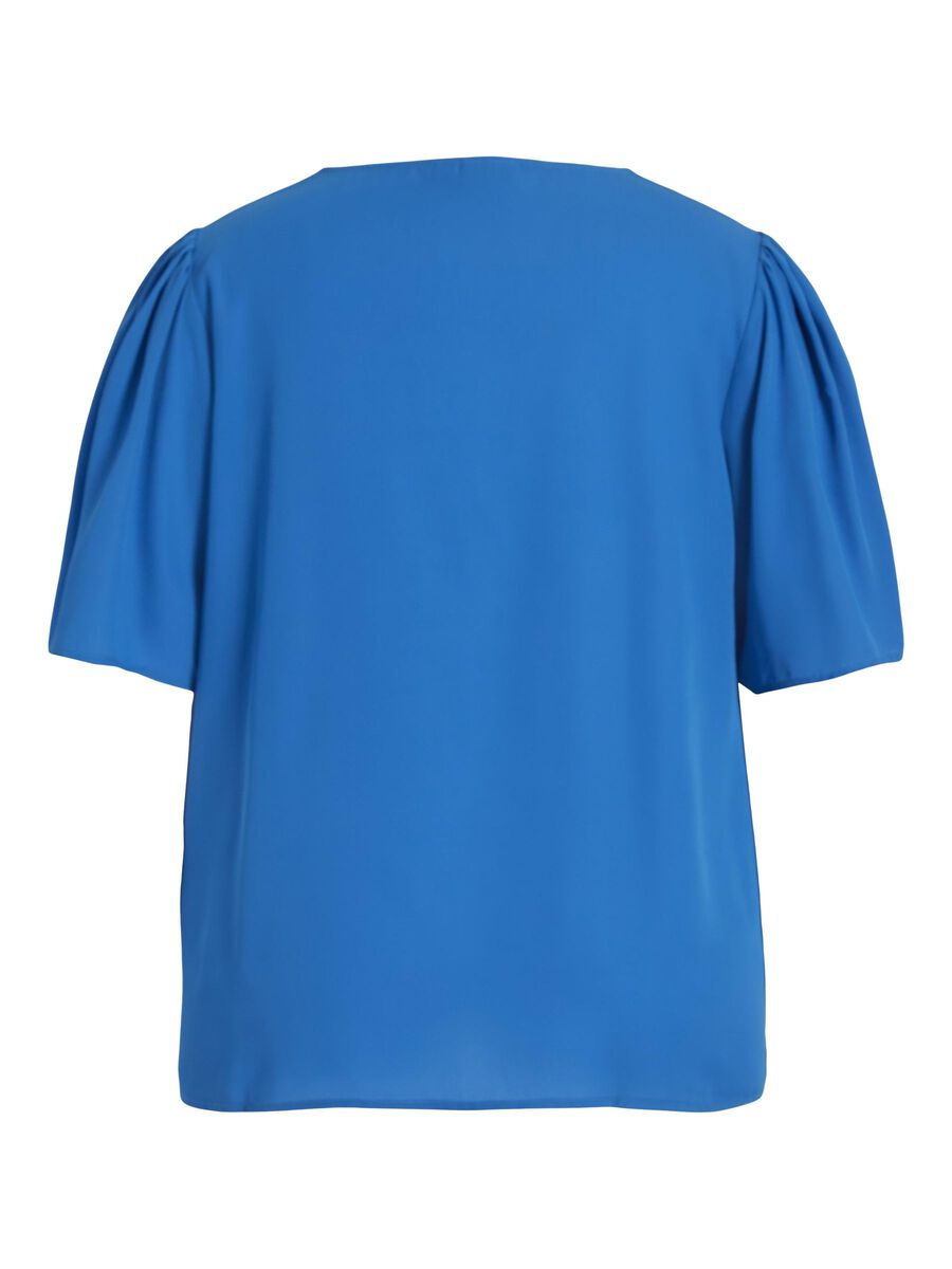 LUCIA V NECK TOP (BLUE)