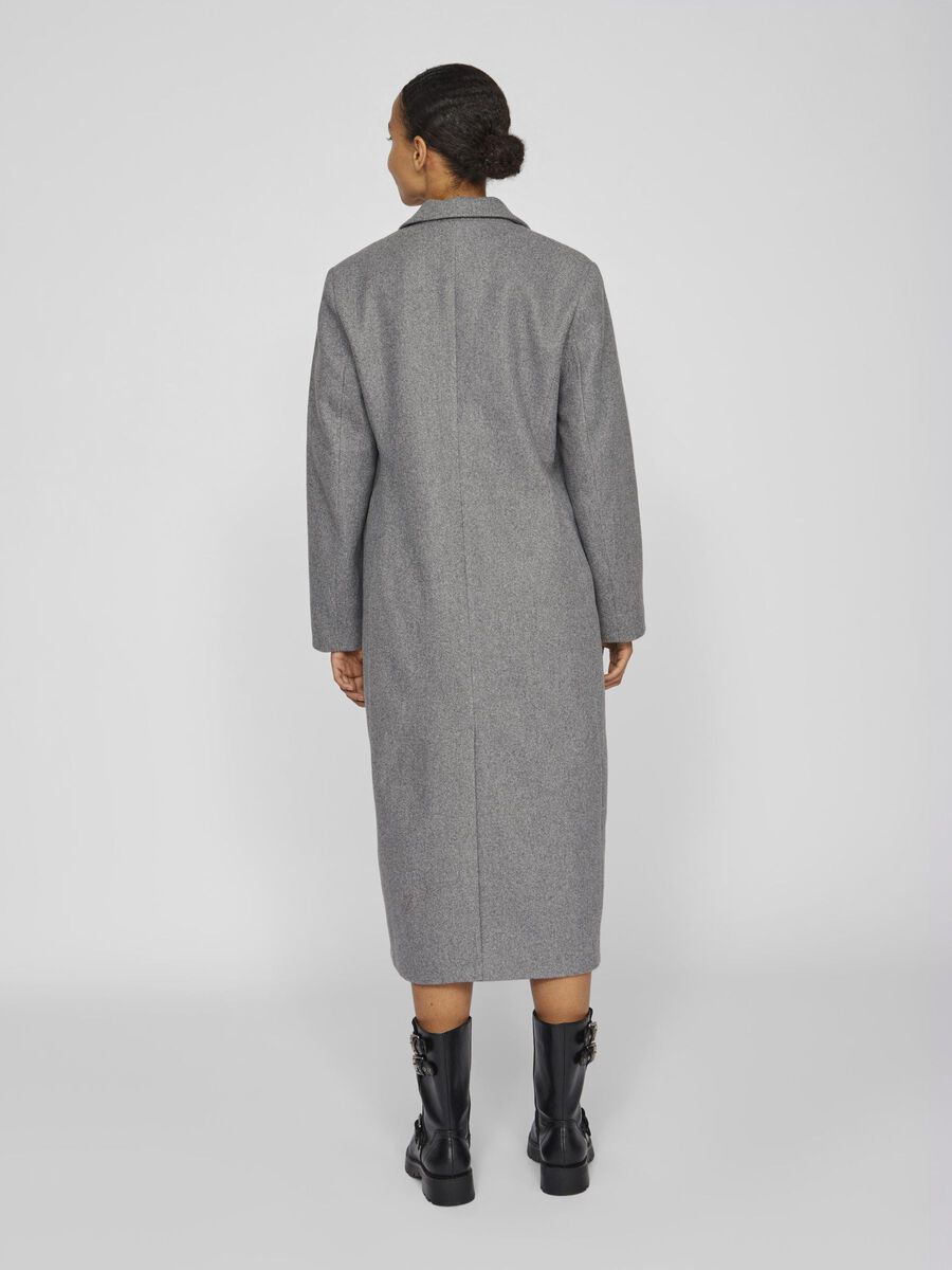 Solo Long Coat (Medium Grey/Melange)