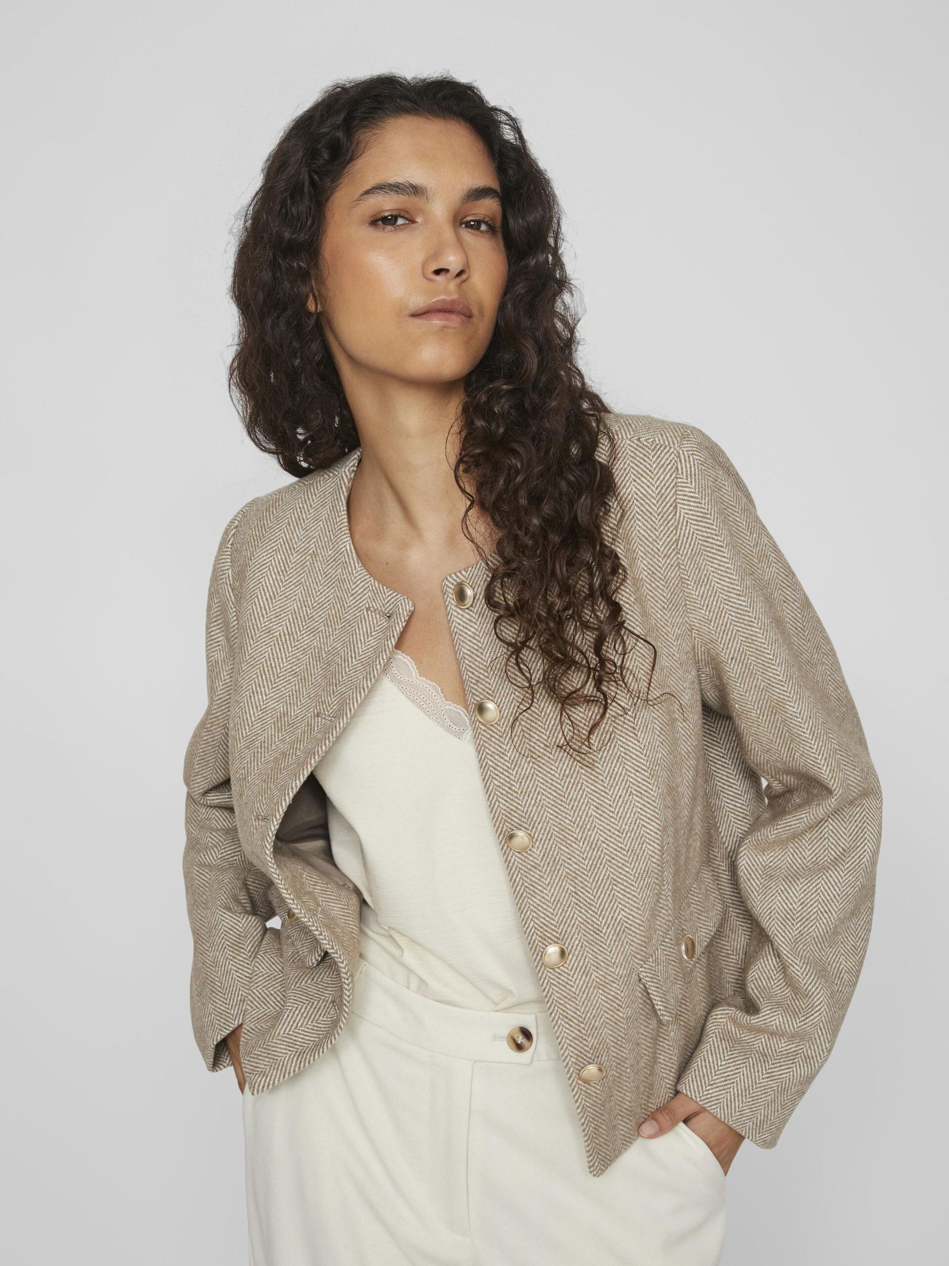 Lucia Jacket (Birch/Beige)