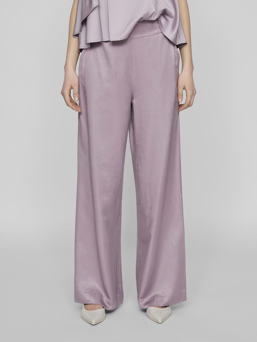 Angilique High Waisted Trousers (Mauve)