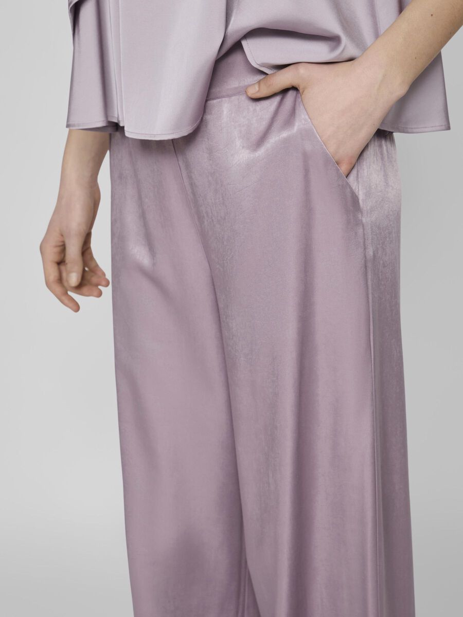 Angilique High Waisted Trousers (Mauve)