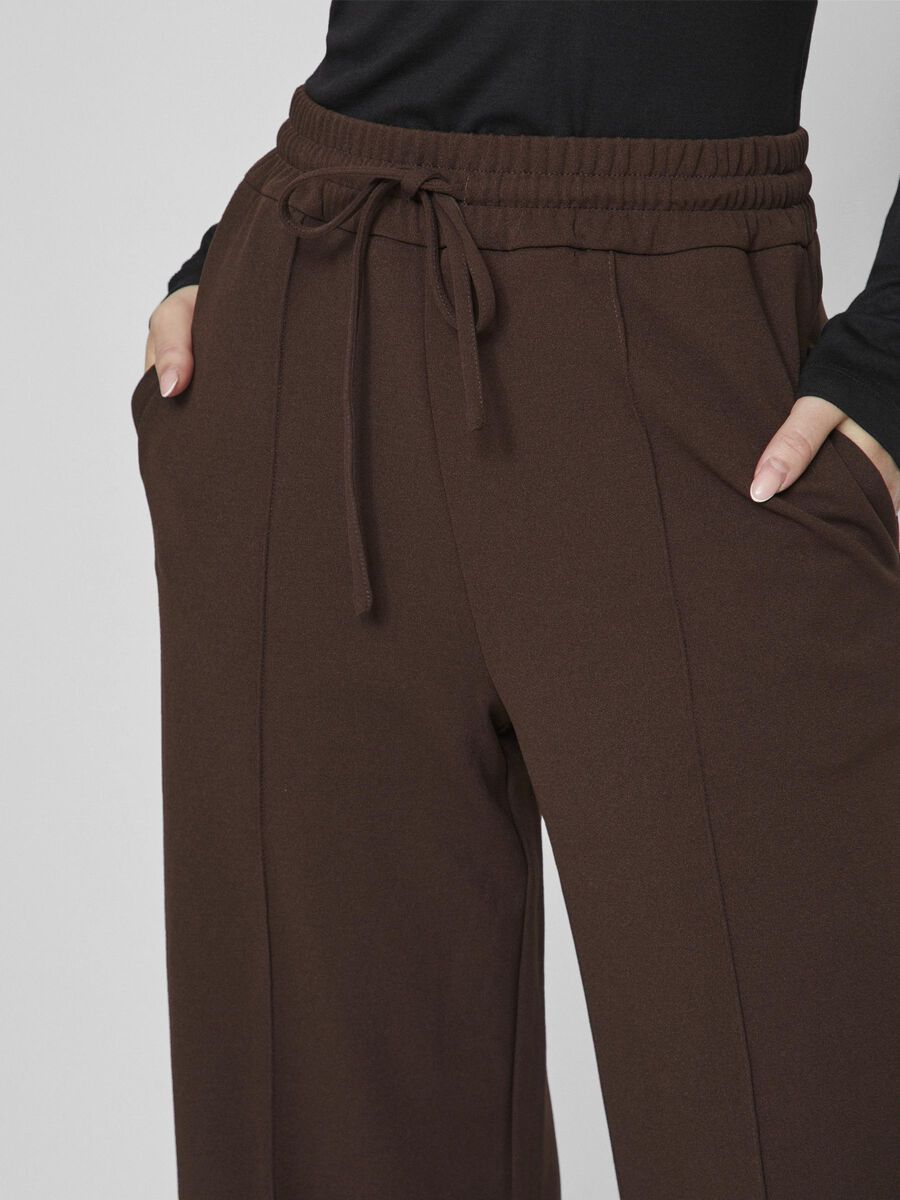 Luna Wide Leg Pants (Coffee Bean)