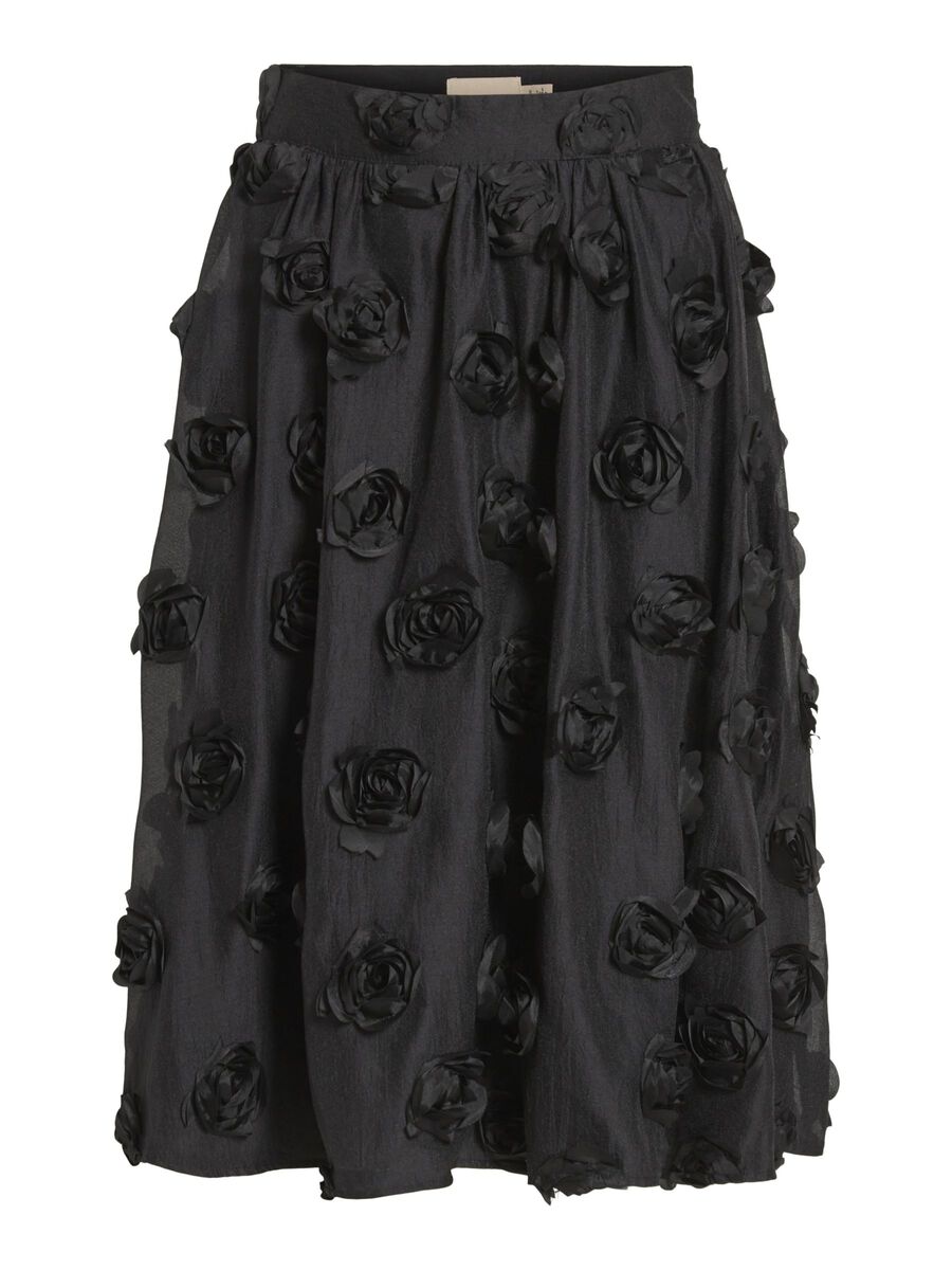 FLORY MIDI SKIRT (BLACK)