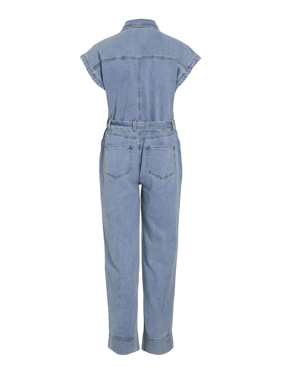 Mari Denim Jumpsuit (Light Blue)