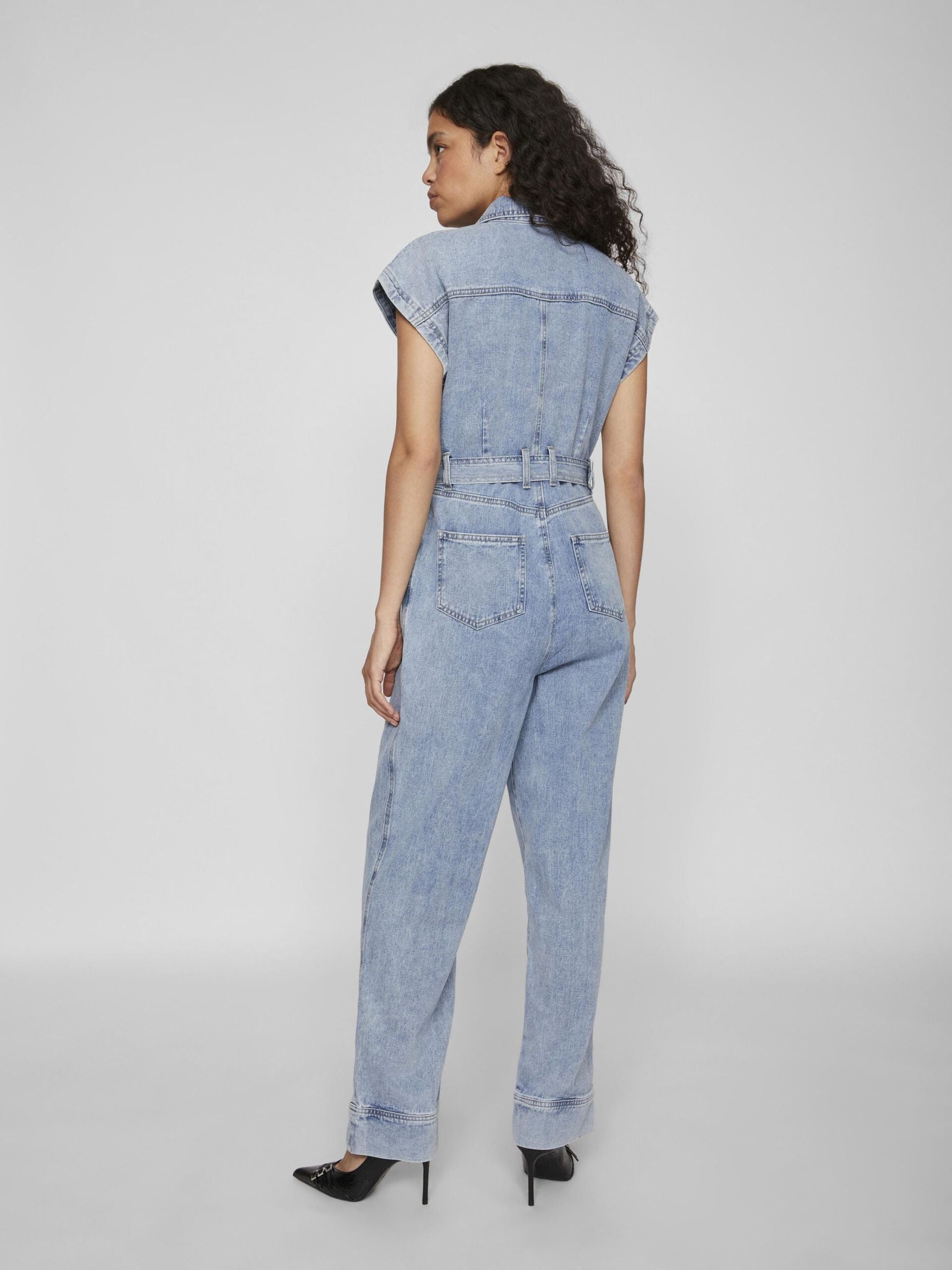 Mari Denim Jumpsuit (Light Blue)