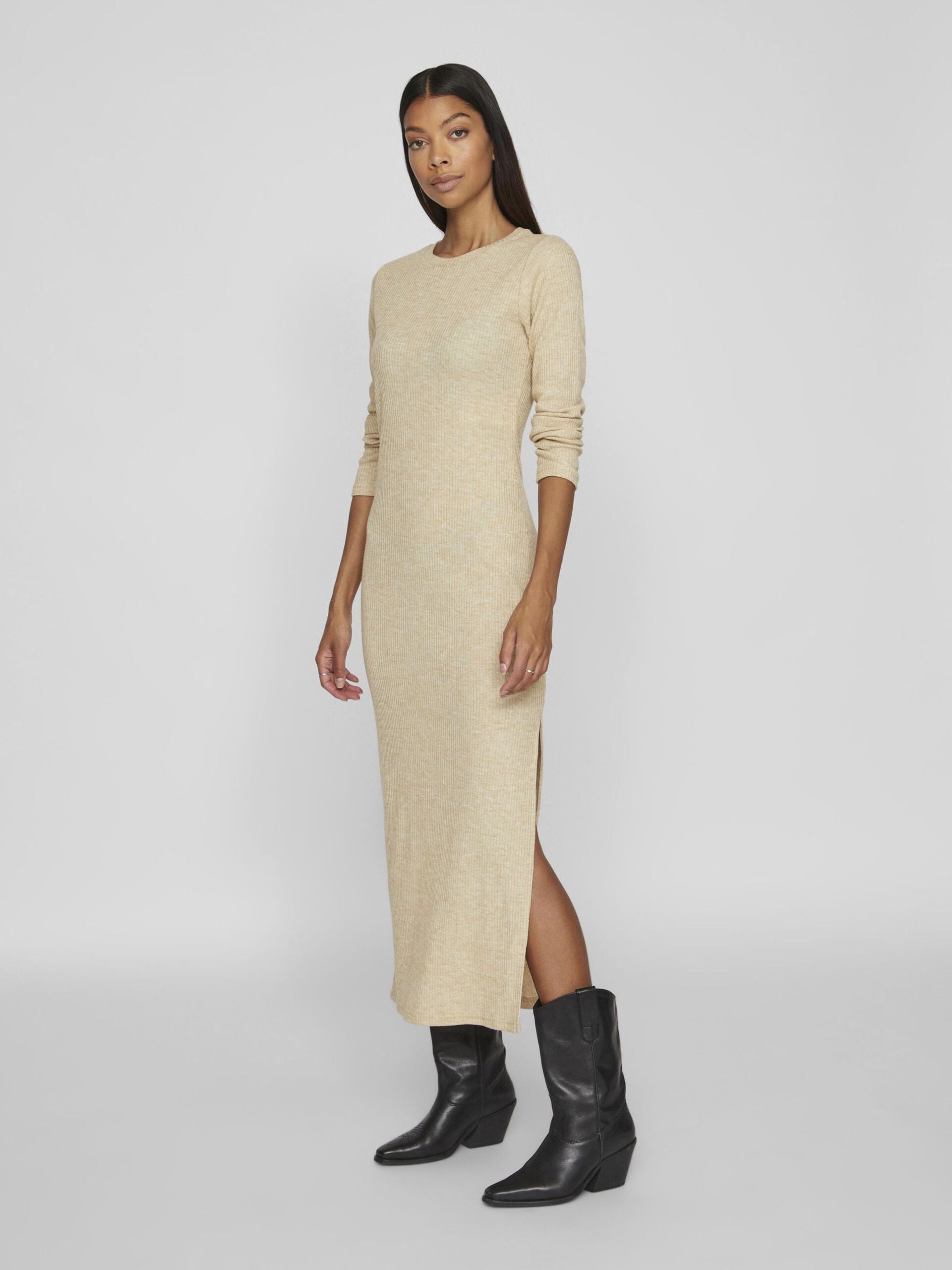 MADDIE LONG SLEEVE MAXI DRESS (BIRCH)