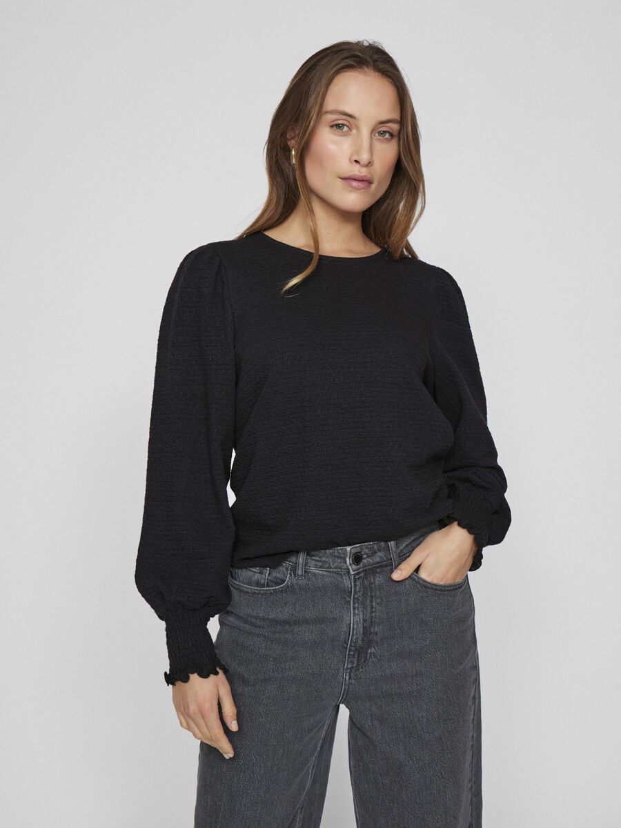 Tallia Textured Top (Black Beauty)