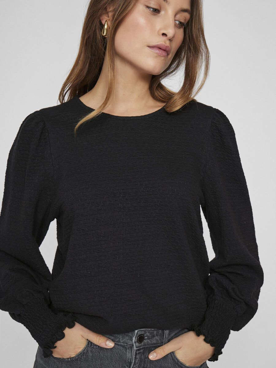 Tallia Textured Top (Black Beauty)