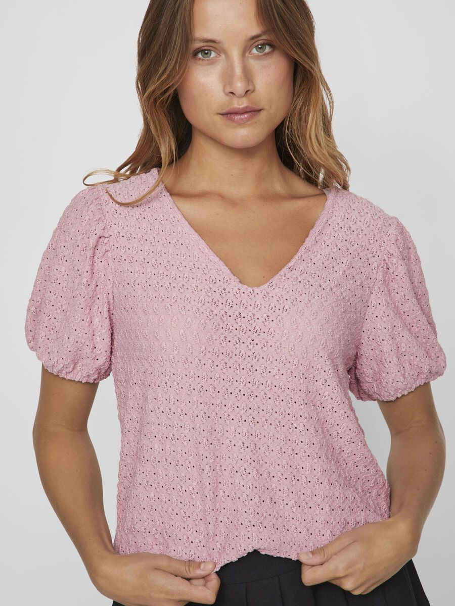 Greta V-Neck Top (Polignac)