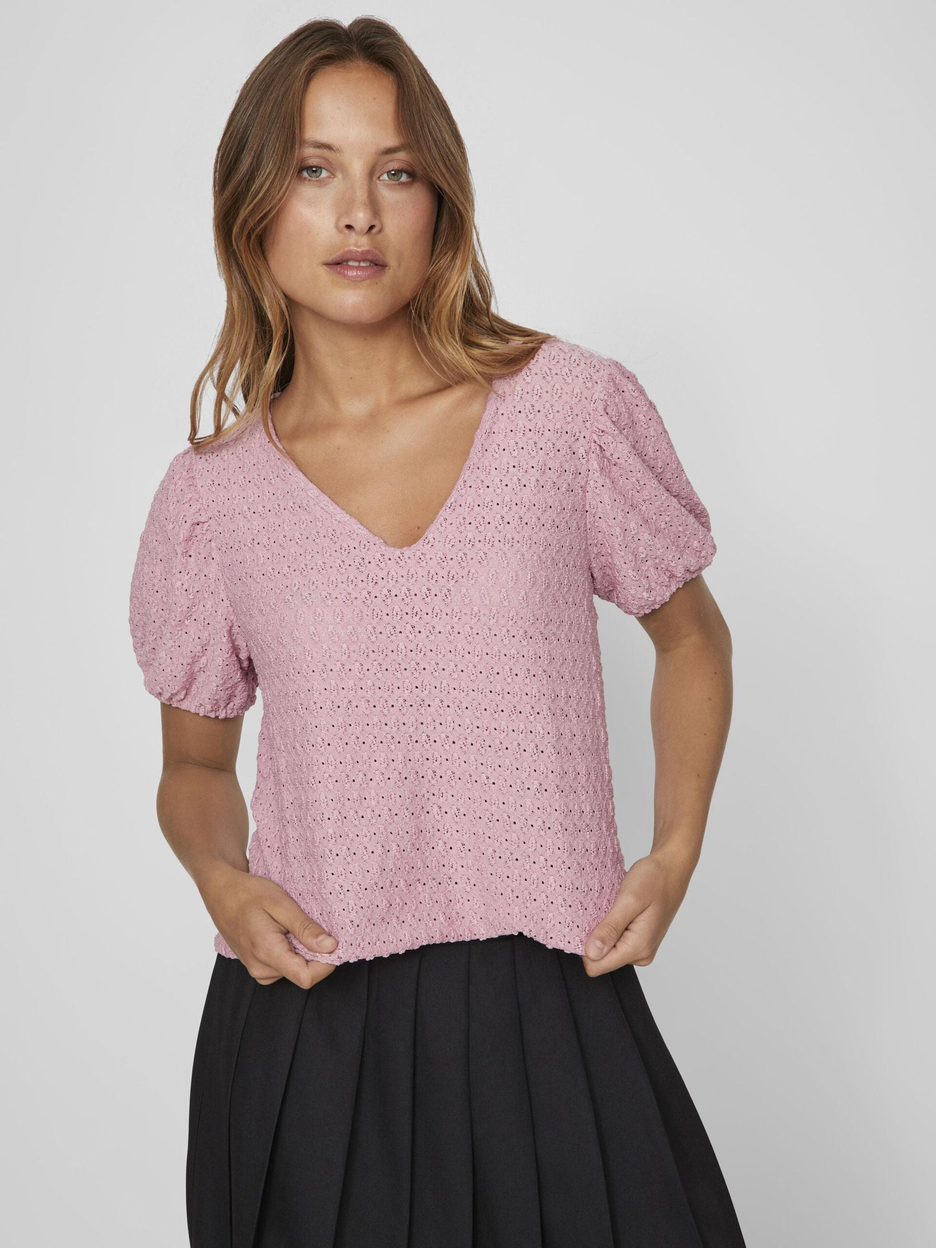 Greta V-Neck Top (Polignac)