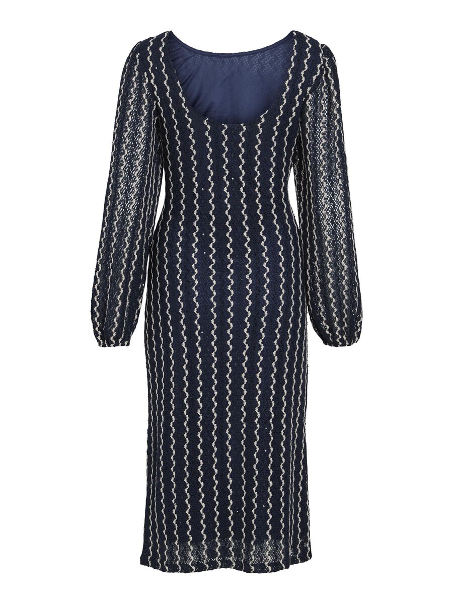 Elaine Midi Dress (Navy Blazer/Birch)