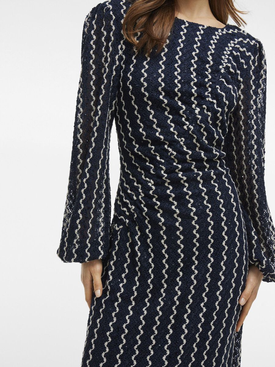 Elaine Midi Dress (Navy Blazer/Birch)