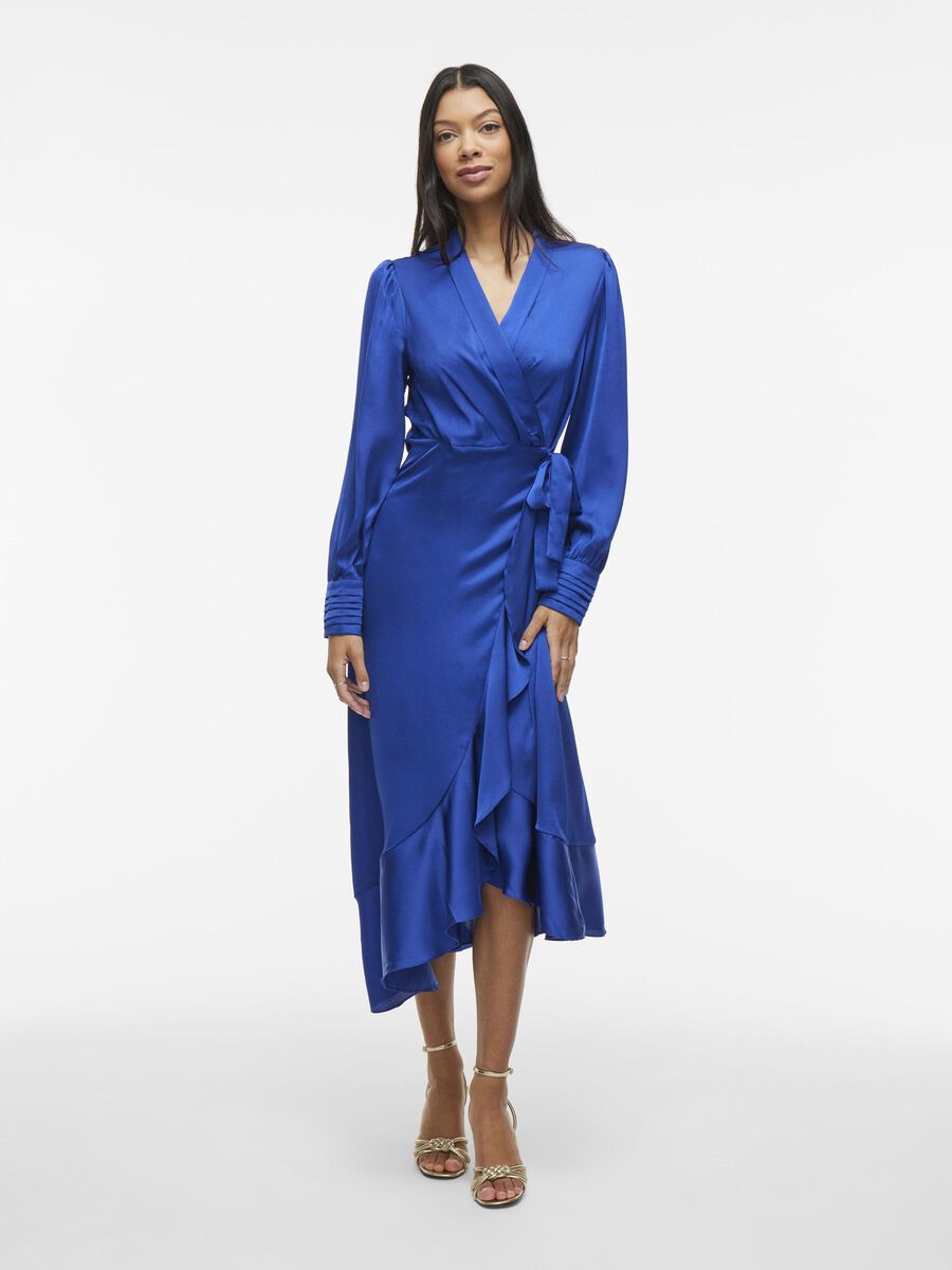 Nyla Wrap Dress (Mazarine blue)