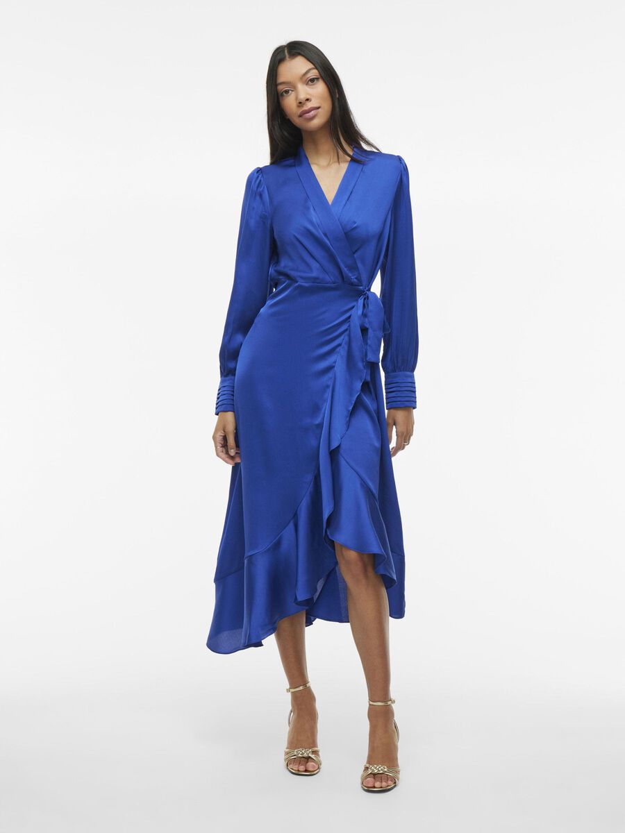 Nyla Wrap Dress (Mazarine blue)