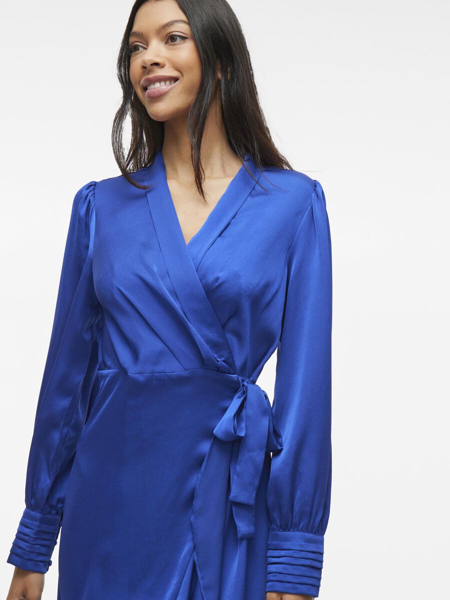 Nyla Wrap Dress (Mazarine blue)