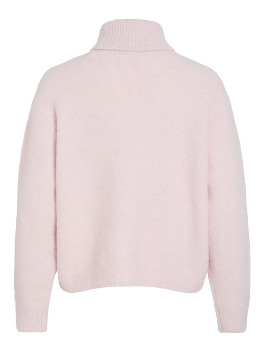 Maddie Roll Neck Jumper (Barely Pink)