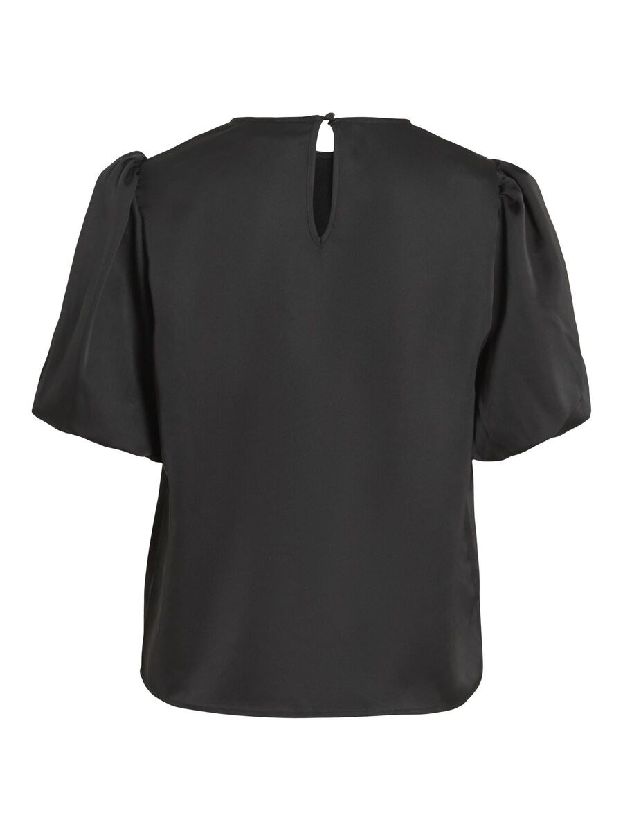 Vanessa Puff Sleeve Top (Black)