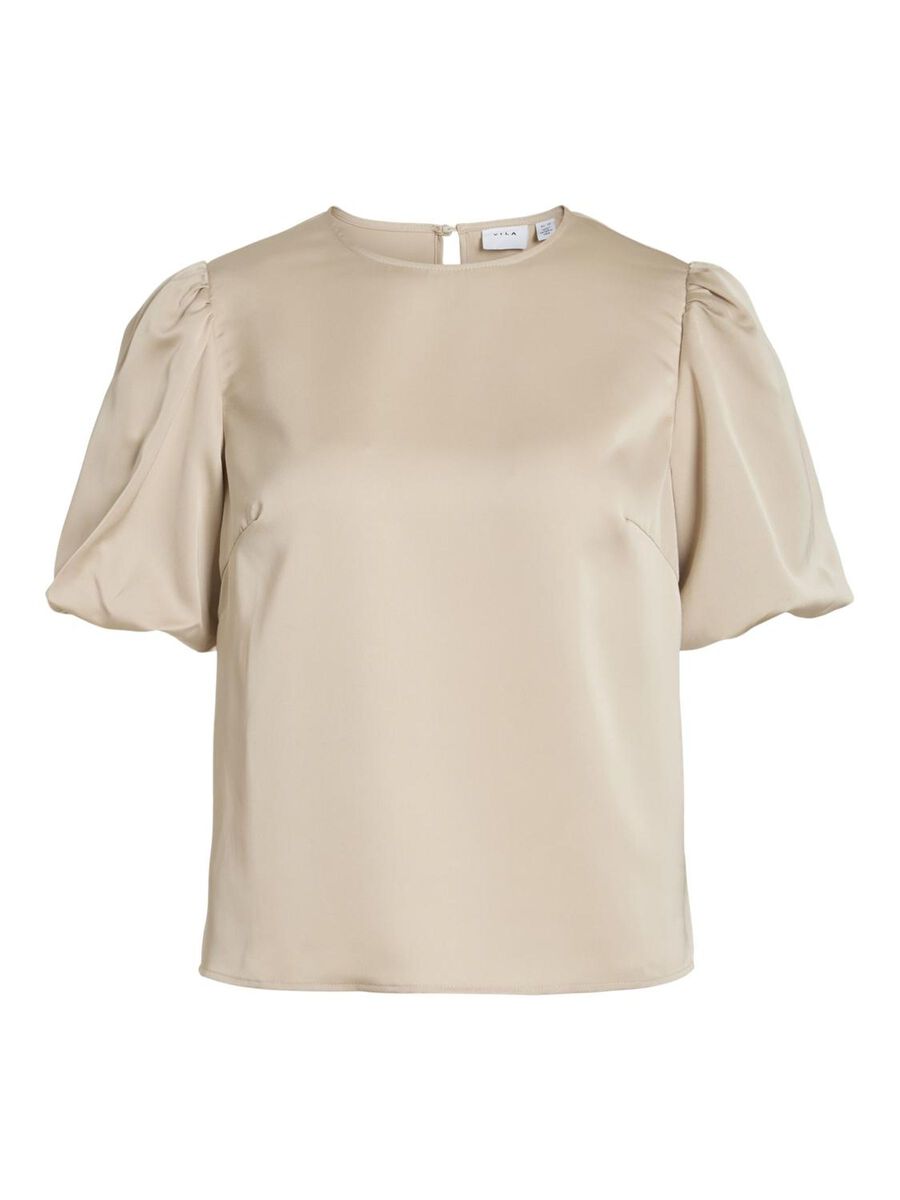 Vanessa Puff Sleeve Top (Cement)