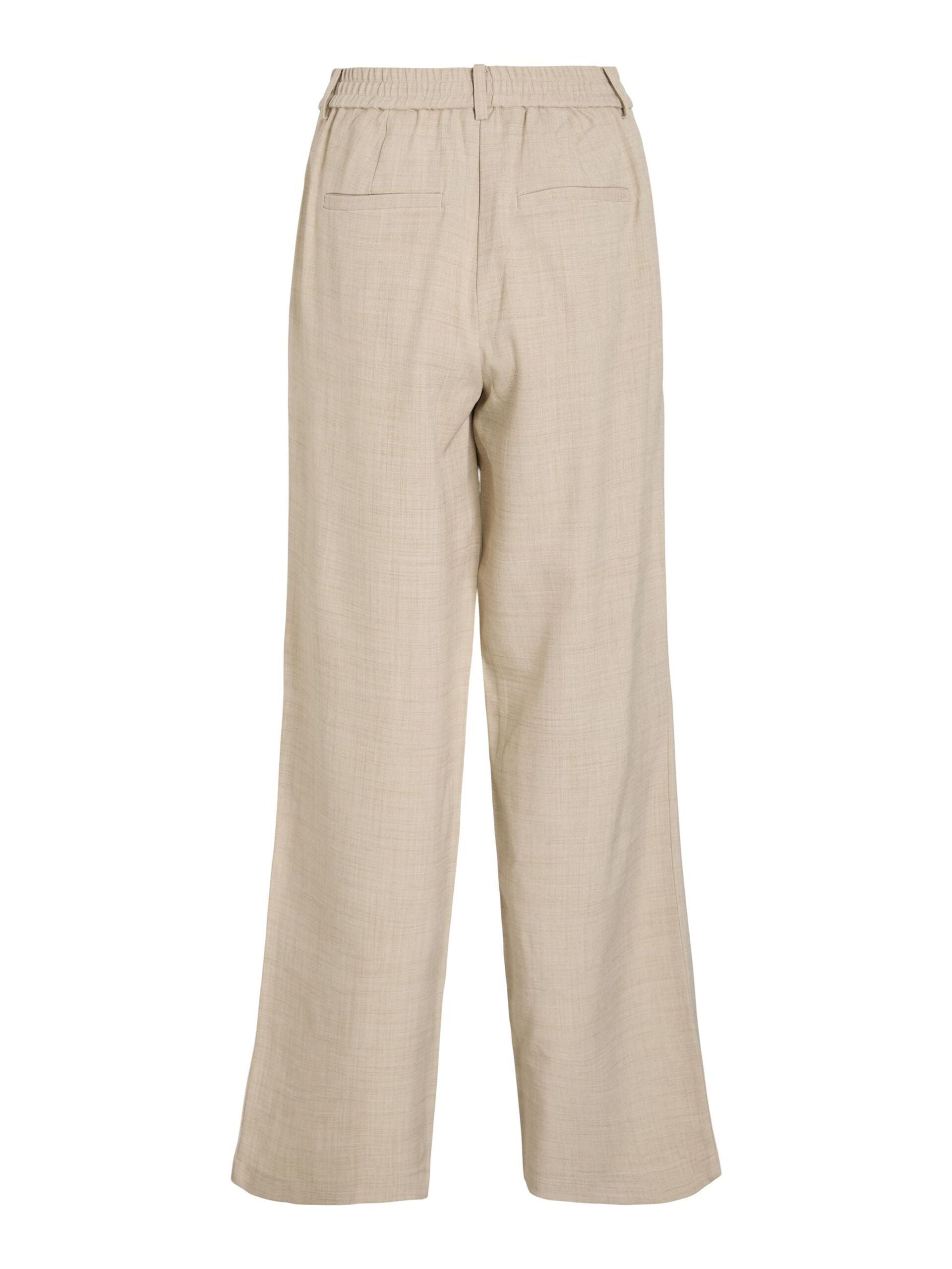 Rossa Wide Leg Pants (Super Light/Natural Melange)