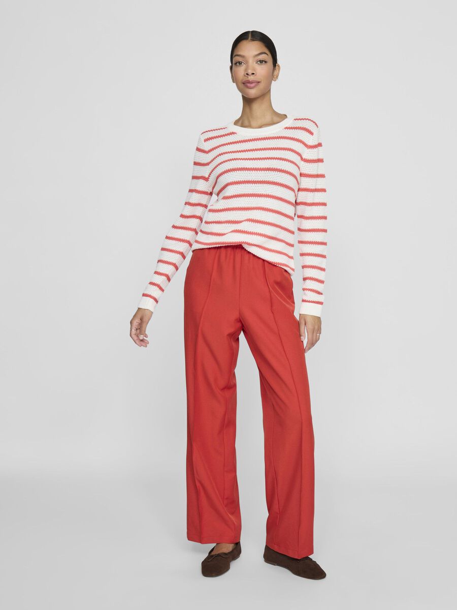 Oberon Wide Leg Pants (Aurora Red)