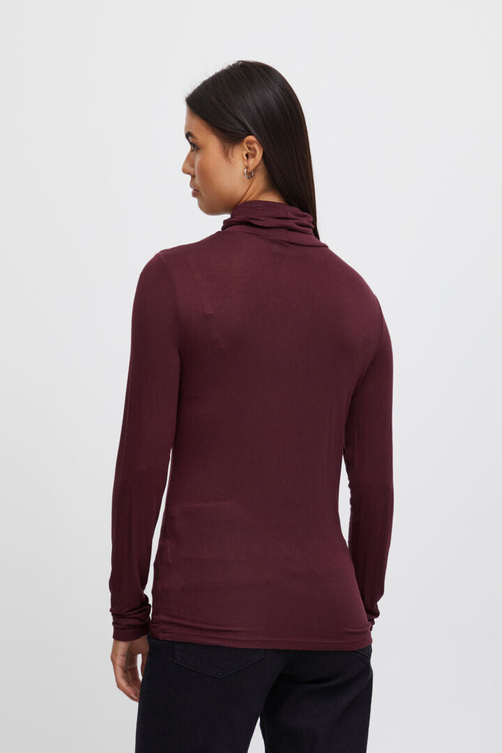 LUCIA ROLL NECK TOP (PORT ROYALE)