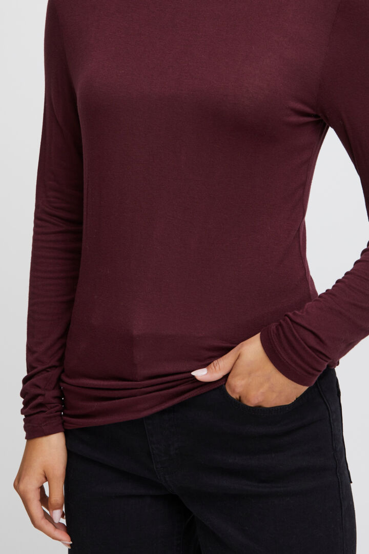 LUCIA ROLL NECK TOP (PORT ROYALE)