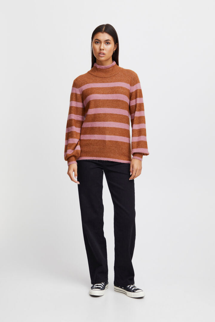 HEDEN HIGH NECK JUMPER (SUGAR ALMOND)