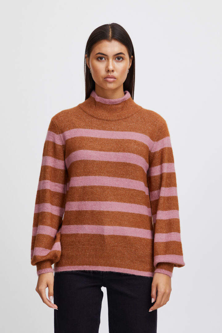 HEDEN HIGH NECK JUMPER (SUGAR ALMOND)