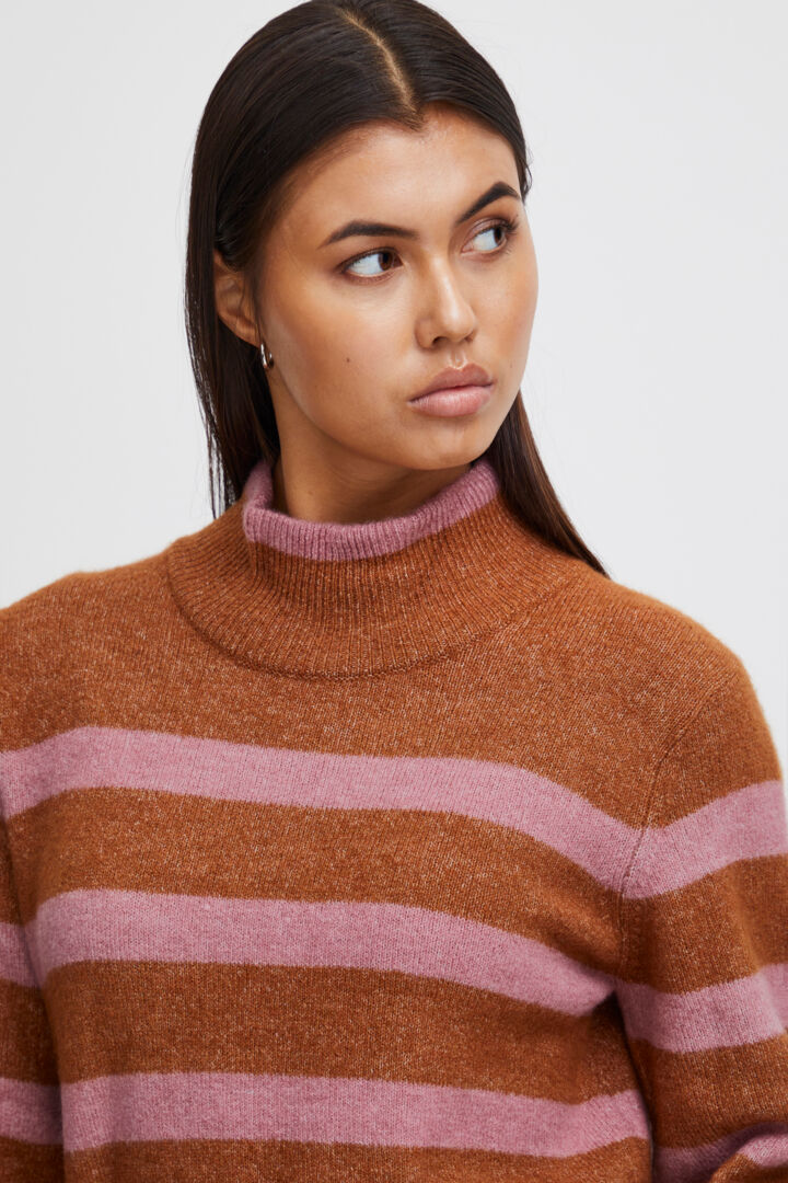 HEDEN HIGH NECK JUMPER (SUGAR ALMOND)